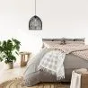 Czarna lampa sufitowa z rattanu - Lampa wisząca w stylu boho Bali - Le image 7