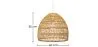 Lampa sufitowa z rattanu - Kinkiet - Projekt lampy boho Bali - 40cm - Hoa image 7