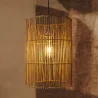 Lampa sufitowa z rattanu - Lampa wisząca w stylu boho Bali - An image 7