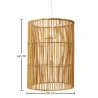Lampa sufitowa z rattanu - Lampa wisząca w stylu boho Bali - An image 7