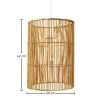 Lampa sufitowa z rattanu - Lampa wisząca w stylu boho Bali - An image 7
