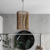 Lampa sufitowa z rattanu - Lampa wisząca w stylu boho Bali - An image 7