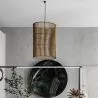 Lampa sufitowa z rattanu - Lampa wisząca w stylu boho Bali - An image 7