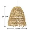 Lampa sufitowa z rattanu - lampa wisząca w stylu boho Bali - Linei image 7