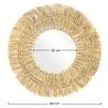 Lustro ścienne - Okrągły wzór Boho Bali (56 cm) - Ais image 7