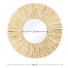 Lustro ścienne - Okrągły wzór Boho Bali (60 cm) - Grel image 7