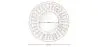 Lustro ścienne - Okrągły wzór Boho Bali White (60 cm) - Lenai image 7