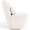 Fotel designerski - tapicerowany tkaniną bouclé - Carla image 7