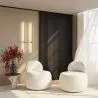 Fotel Modern Design - tapicerowany tkaniną bouclé - Melanie image 7