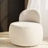 Fotel Modern Design - tapicerowany tkaniną bouclé - Melanie image 7