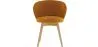 Designerski fotel - tapicerowany aksamitem - Yuna image 7