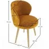 Designerski fotel - tapicerowany aksamitem - Yuna image 7