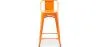 Stołek barowy z oparciem - Design przemysłowy - 60cm - New Edition - Stylix image 7