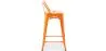 Stołek barowy z oparciem - Design przemysłowy - 60cm - New Edition - Stylix image 7