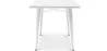 Prostokątny stół do jadalni - Industrial Design - White Metal - Ashi image 7