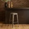 Stołek barowy - Industrial Design - Wood & Steel - 76 cm - New Edition- Stylix image 7