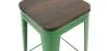 Stołek barowy - Industrial Design - Wood & Steel - 76 cm - New Edition- Stylix image 7