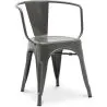 Krzesło do jadalni z podłokietnikami - Industrial Design - Steel - New Edition - Stylix image 7