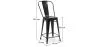 Stołek barowy z oparciem - Industrial Design - 60cm - New Edition - Stylix image 7