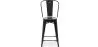 Stołek barowy z oparciem - Industrial Design - 60cm - New Edition - Stylix image 7