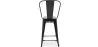 Stołek barowy z oparciem - Industrial Design - 60cm - New Edition - Stylix image 7