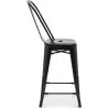 Stołek barowy z oparciem - Industrial Design - 60cm - New Edition - Stylix image 7