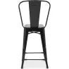 Stołek barowy z oparciem - Industrial Design - 60cm - New Edition - Stylix image 7