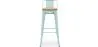 Stołek barowy z oparciem - Industrial Design - Wood & Steel - 76cm - New Edition - Stylix image 7