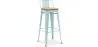 Stołek barowy z oparciem - Industrial Design - Wood & Steel - 76cm - New Edition - Stylix image 7
