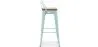 Stołek barowy z oparciem - Industrial Design - Wood & Steel - 76cm - New Edition - Stylix image 7