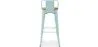 Stołek barowy z oparciem - Industrial Design - Wood & Steel - 76cm - New Edition - Stylix image 7