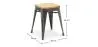 Stołek Industrial Design - Wood & Steel - 45cm - New Edition - Stylix image 7