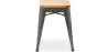 Stołek Industrial Design - Wood & Steel - 45cm - New Edition - Stylix image 7