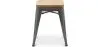 Stołek Industrial Design - Wood & Steel - 45cm - New Edition - Stylix image 7