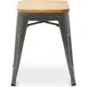 Stołek Industrial Design - Wood & Steel - 45cm - New Edition - Stylix image 7