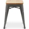 Stołek Industrial Design - Wood & Steel - 45cm - New Edition - Stylix image 7