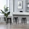 Stołek Industrial Design - Wood & Steel - 45cm - New Edition - Stylix image 7