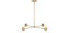 Złota lampa sufitowa - Lampa wisząca z designem - 4 ramiona - Luba image 7