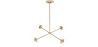 Złota lampa sufitowa - Lampa wisząca z designem - 4 ramiona - Luba image 7