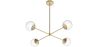 Złota lampa sufitowa - Lampa wisząca z designem - 4 ramiona - Luba image 7