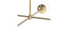 Złota lampa sufitowa - Lampa wisząca z designem - 4 ramiona - Luba image 7