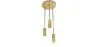 Złota lampa sufitowa - Lampa wisząca 3-ramienna - Troy image 7