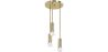 Złota lampa sufitowa - Lampa wisząca 3-ramienna - Troy image 7