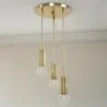Złota lampa sufitowa - Lampa wisząca 3-ramienna - Troy image 7