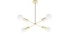 Złota lampa sufitowa - Lampa wisząca z designem - 4 ramiona - Retan image 7