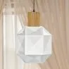 Lampa sufitowa z drewna i szkła - lampa wisząca w stylu projektowym - Bumba image 7