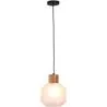 Lampa sufitowa z drewna i szkła - lampa wisząca w stylu projektowym - Bumba image 7