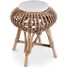 Rattanowy stołek barowy - Styl Boho Bali - Lera image 7