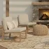 Drewniany fotel do salonu - Boho Bali Design Chair - Glan image 7