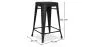 Stołek barowy - Industrial Design - Matte Steel - 60cm - New Edition - Stylix image 7